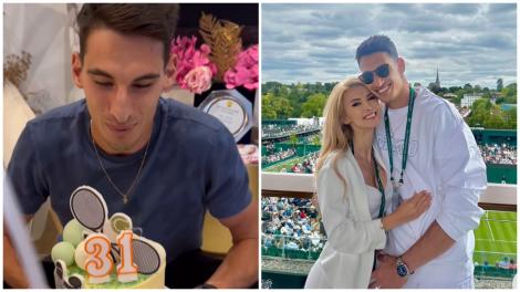 Victor Cornea a împlinit 31 de ani. Ce surpriză i-au făcut Andreea Bălan și fiicele ei. Tenismenul a dezăvluit ce dorință și-a pus