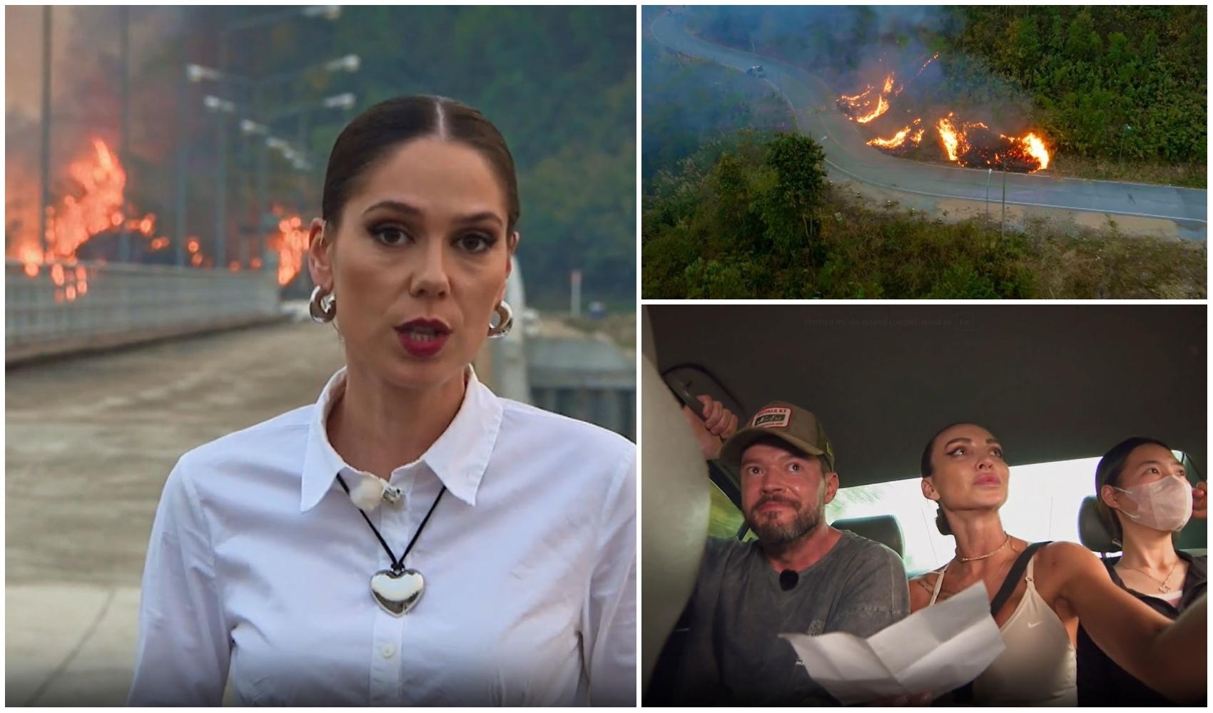 colaj foto cu irina fodor, un incendiu in thailanda si selina si victor slav la asia express