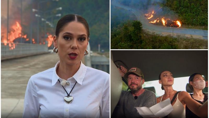 colaj foto cu irina fodor, un incendiu in thailanda si selina si victor slav la asia express