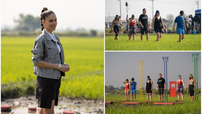 colaj foto cu irina fodor si echipele calificate la jocul de amuleta la asia express