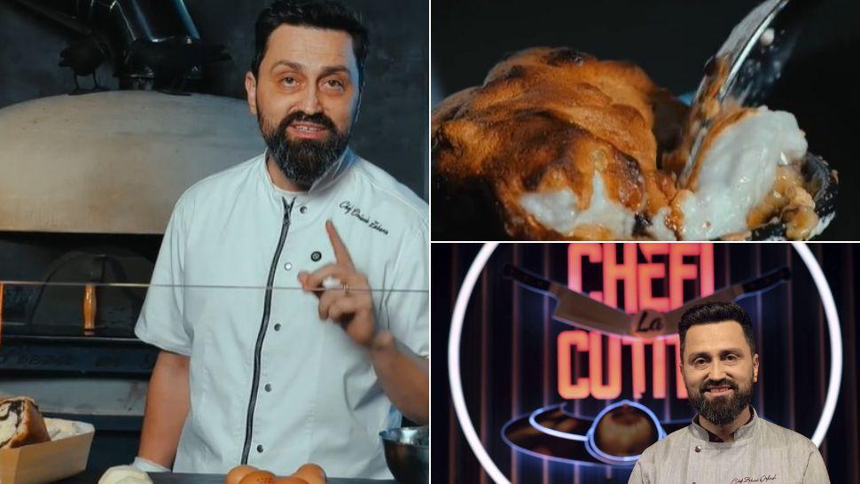 colaj chf orlando zaharia în bucătărie, lungură într-un desert, chef orlando zaharia la chefi la cuțite