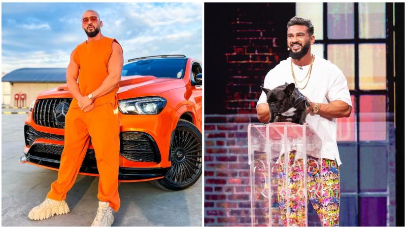 Colaj cu Dorian Popa în două ipostaze diferite