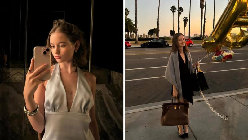 Irina Columbeanu, prima apariție după ce a împlinit 18 ani. Fiica Monicăi Gabor a făcut furori într-o rochie foarte decoltată