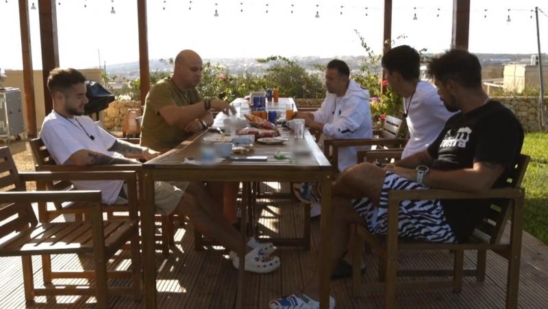 Ce au discutat băieții despre eliminarea lui Radu Bucălae și a soției sale, de la Power Couple România. Cum au fost filmați