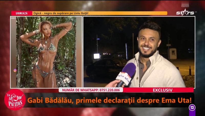 Prima reacție a lui Gabi Bădălău după ce s-a zvonit că ar avea o relație cu Ema Uta. Formează sau nu un cuplu?
