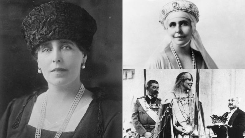 colaj regina maria, regina maria și regele ferdinand I la încoronare la alba iulia