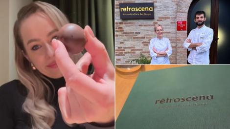Andreea Ignat, încântată de preparatele Retroscena. Ce delicatese se regăsesc în meniu: „Este magie. Intri într-o lume nouă”