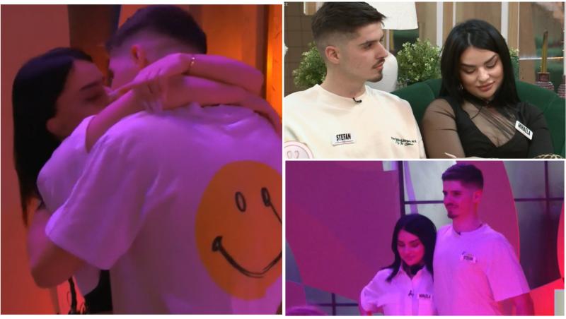 Ștefan și Mihaela, sărut