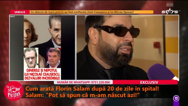 Florin Salam a fost externat! Cum se simte după 20 de zile petrecute într-un spital din străinătate. Primele declarații