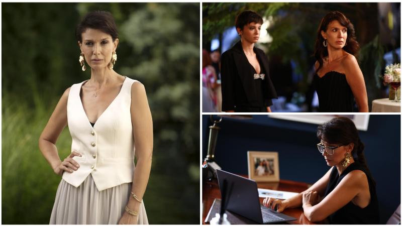 Colaj cu Alina Chivulescu în trei ipostaze diferite