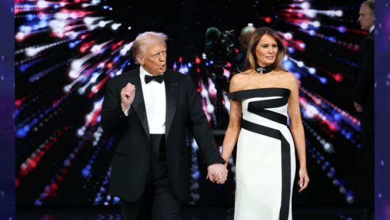 Noul portret al Melaniei Trump. Prima-doamnă a Americii a ajuns la Casa Albă.Ce diferențe sunt între acest portret și cel din 2017