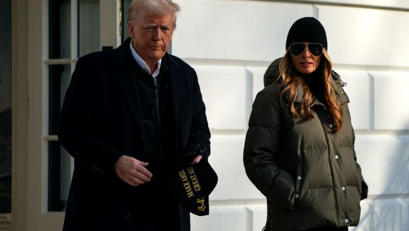 Noul portret al Melaniei Trump. Prima-doamnă a Americii a ajuns la Casa Albă.Ce diferențe sunt între acest portret și cel din 2017