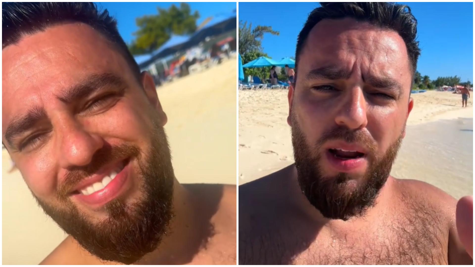 Cât costă o bere și o porție de cartofi prăjiți pe o plajă din Caraibe. Un român plecat în vacanță a postat totul