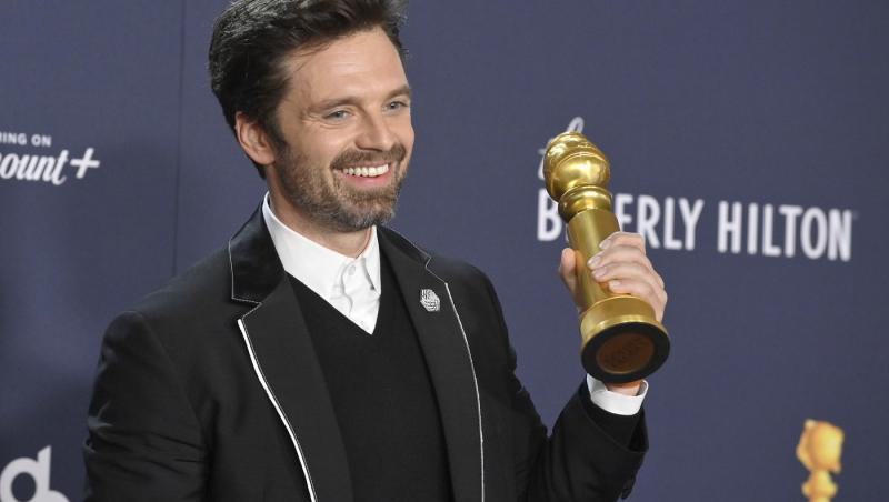 Discursul emoționant al actorului român Sebastian Stan după ce a primit Globul de Aur. 