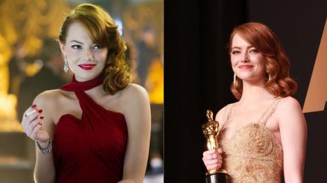 Schimbarea de la look a actritei Emma Stone a facut-o de nerecunoscut pe covorul rosu la Gala decernarii premiilor Globul de Aur