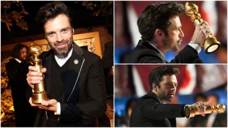 Cine sunt părinții lui Sebastian Stan. Starul le-a dedicat premiul câștigat la Globurile de Aur mamei și tatălui său vitreg