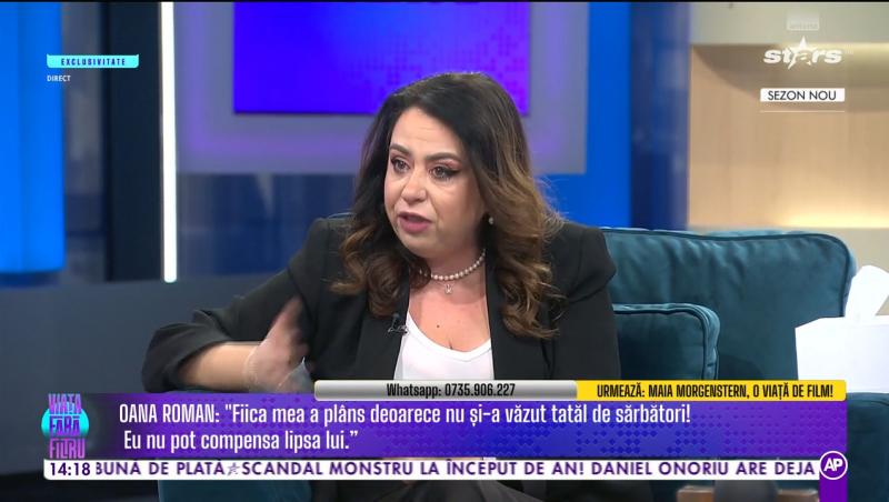 Oana Roman susține că fostul soț nu i-a trimis Isabelei nici măcar un mesaj de sărbători. Micuța a izbucnit în plâns | VIDEO