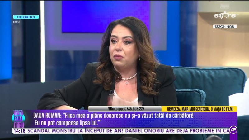 Oana Roman susține că fostul soț nu i-a trimis Isabelei nici măcar un mesaj de sărbători. Micuța a izbucnit în plâns | VIDEO