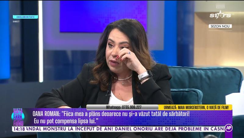 Oana Roman susține că fostul soț nu i-a trimis Isabelei nici măcar un mesaj de sărbători. Micuța a izbucnit în plâns | VIDEO