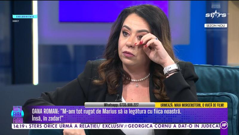 Oana Roman susține că fostul soț nu i-a trimis Isabelei nici măcar un mesaj de sărbători. Micuța a izbucnit în plâns | VIDEO