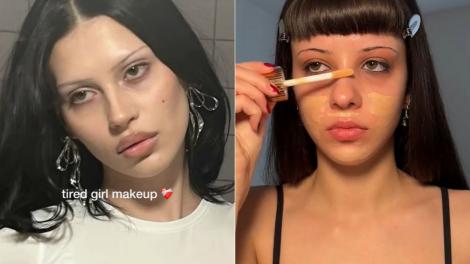 "Tired girl makeup", noul trend de makeup care a luat cu asalt TikTok-ul. Cum a ajuns viral și ce presupune acest machiaj