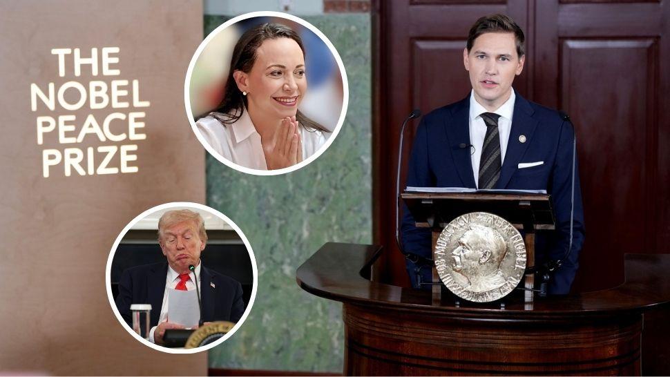 colaj prezentator decizie premiul nobel pentru pace 2025, maria corina machado, donald trump