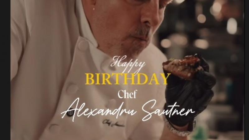 Mesajul transmis de soția lui Chef Alexandu Sautner de ziua acestuia. Ce declarație i-a făcut
