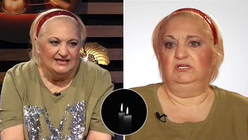 Colaj cu Marinela Chelaru în două ipostaze diferite