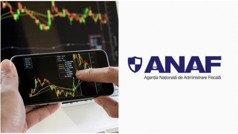 Om de afaceri care verifică piața bursieră pe un telefon mobil