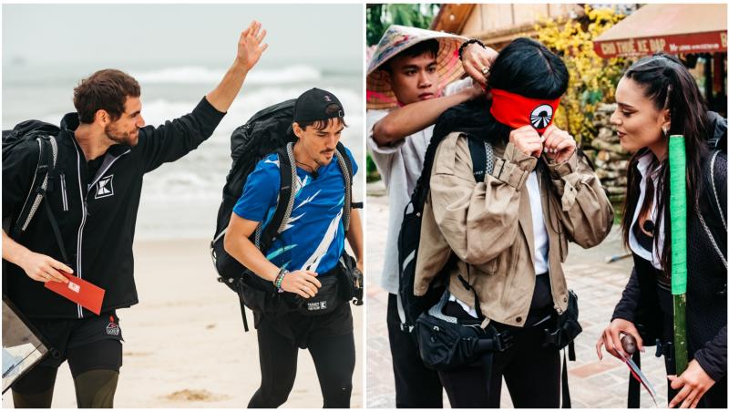 Emil Rengle, Alejandro Fernandez, Karmen Simionescu și Olga Barcari la Asia Express