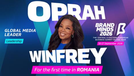 Oprah Winfrey vine pentru prima dată în România la BRAND MINDS – cel mai așteptat summit de business din Europa Centrală și de Est