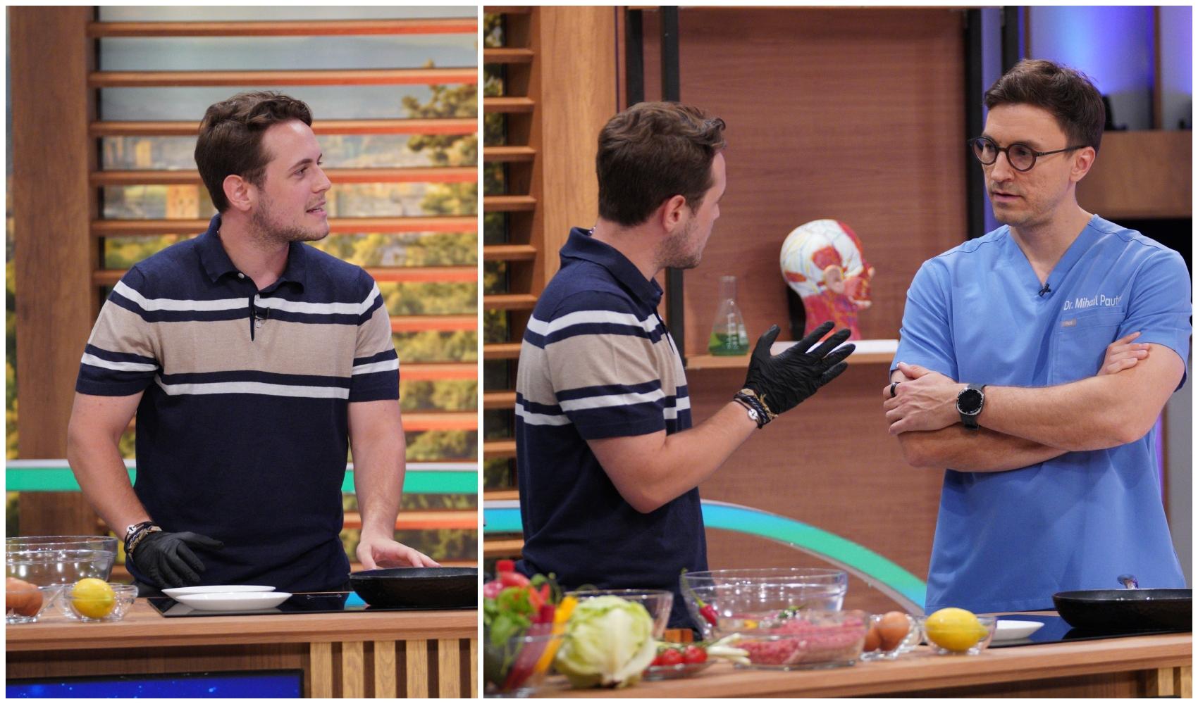 Aris Eram, între răsfăț culinar și slăbit sănătos. Ce îi vor spune specialiștii de la MediCOOL, de la ora 18:00, pe Antena 1