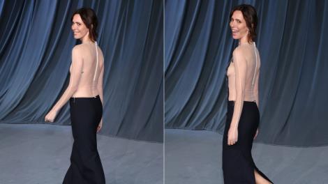 Rebecca Hall, actrița despre care toți au crezut că e topless pe covorul roșu la Academy Museum Gala 2025. "E pictură sau top?"