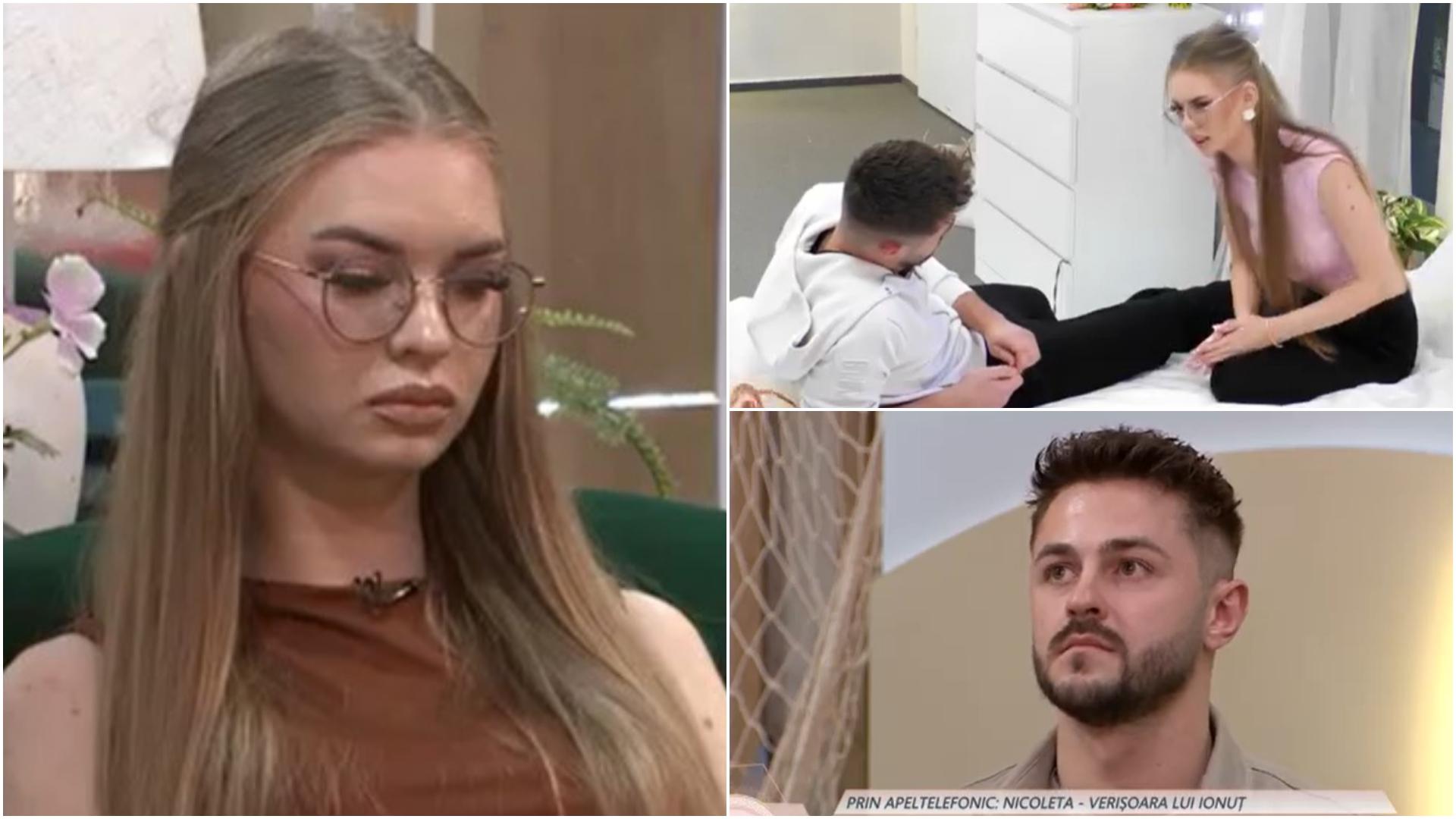 Mireasa sezonul 12. Nicoleta a oprit cunoașterea cu Ionuț. Familiile celor doi au intervenit imediat telefonic