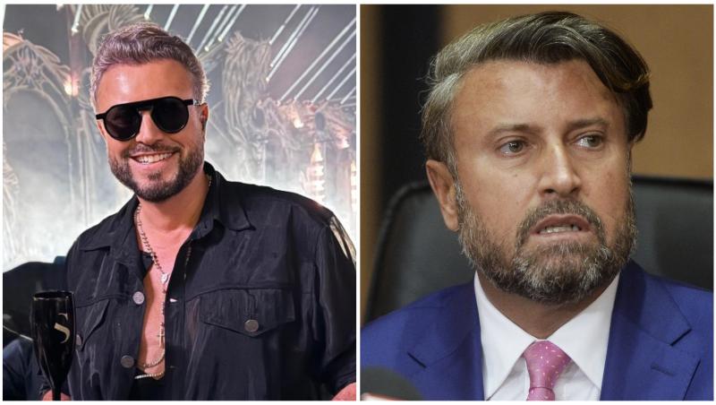 Colaj cu Cătălin Botezatu în două ipostaze diferite