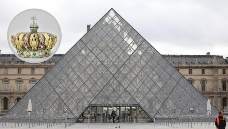 colaj muzeul luvru și o coroană