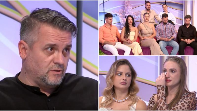colaj foto Psihologul Eduard Puiu si concurentii mireasa
