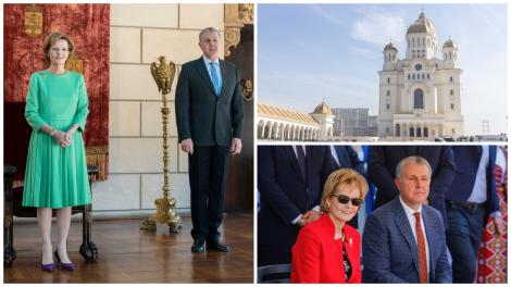 Principesa Margareta și Principele Radu, apariții elegante la ceremonia de sfințire a picturii Catedralei Naționale