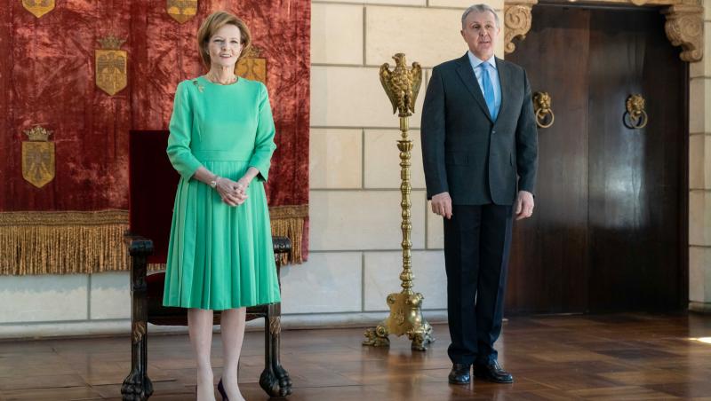 Principesa Margareta și Principele Radu, apariții elegante la ceremonia de sfințire a picturii Catedralei Naționale