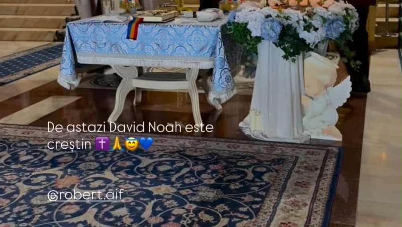 Mireasa, sezon 10. Fiul Ionelei și al lui Robert Aiftincăi a fost botezat. Primele imagini cu chipul micuțului David Noah