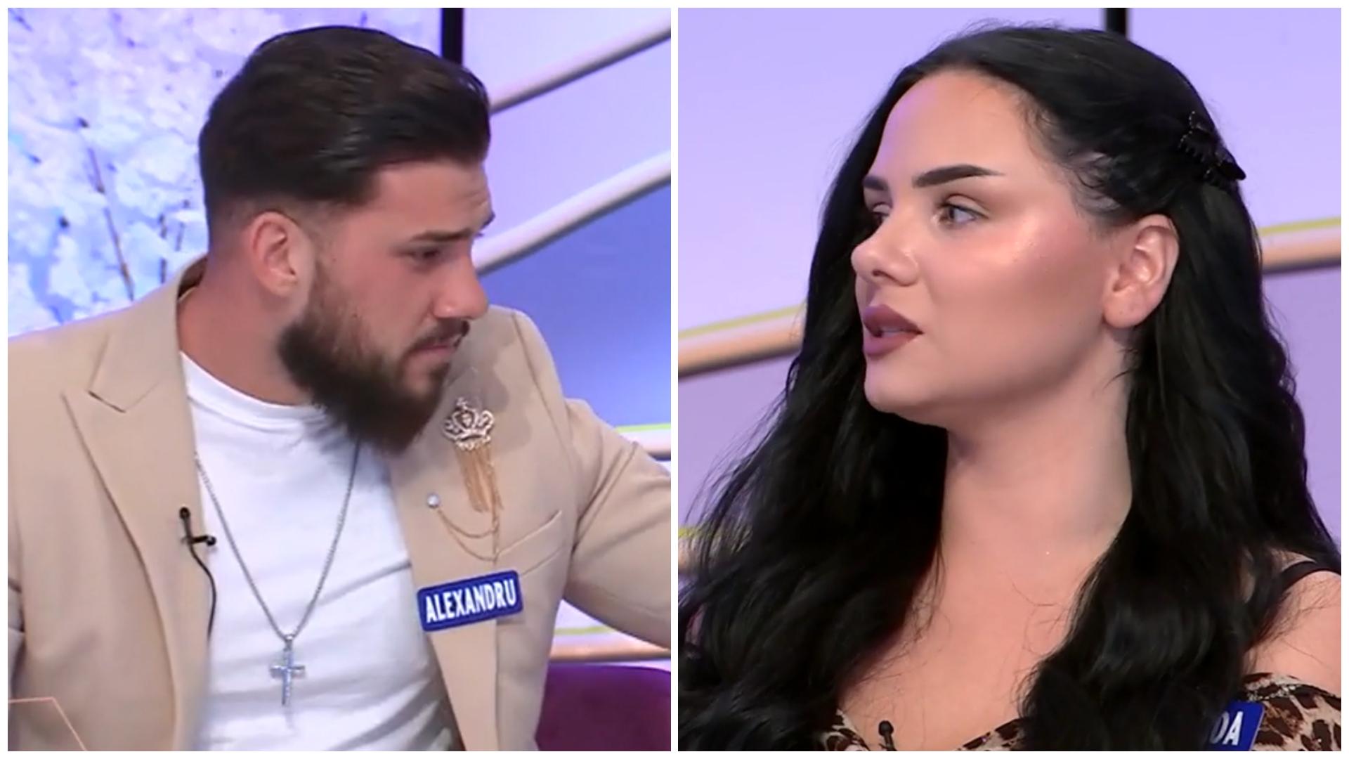 Mireasa, sezon 12. Iolanda și Alexandru, schimb de replici în live: „Prima oară când m-am intersectat cu fata aceasta…”