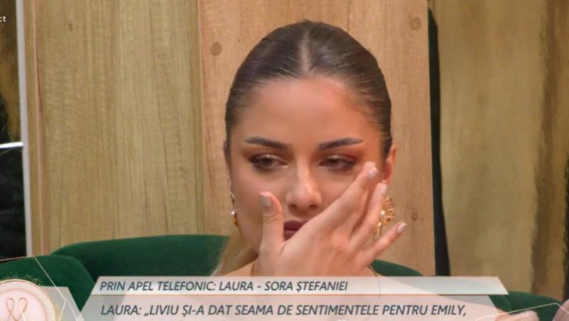 Mireasa, sezon 12. Sora Ștefaniei a intervenit telefonic. Fata a încercat să zâmbească, dar lacrimile i-au trădat sentimentele