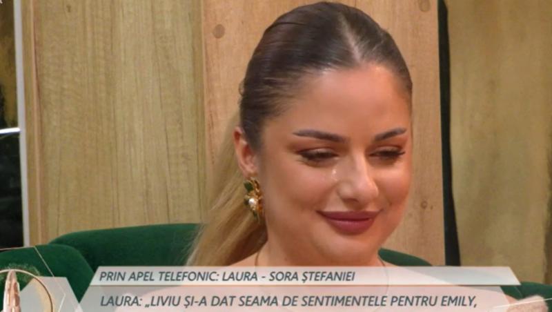 Mireasa, sezon 12. Sora Ștefaniei a intervenit telefonic. Fata a încercat să zâmbească, dar lacrimile i-au trădat sentimentele