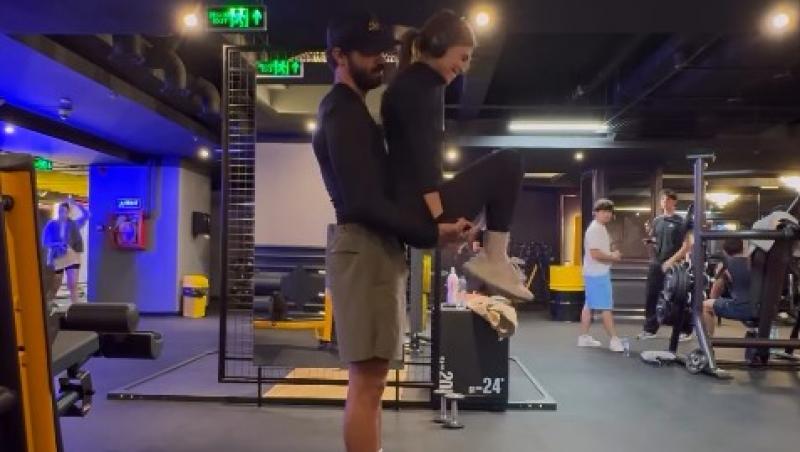 Sânziana Negru și Ștefan Floroaica de la Asia Express, antrenamente intense la sală. În ce ipostaze s-au filmat cei doi iubiți