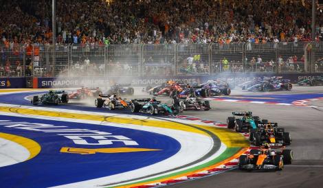 Marele Premiu de Formula 1 de la Singapore se vede duminică, de la 14:45, pe Antena 1 și AntenaPLAY