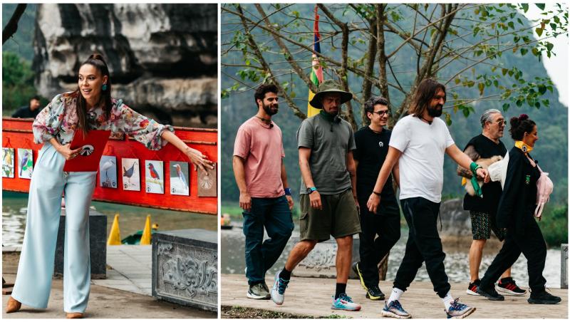 Colaj cu Irina Fodor și cele trei echipe de la jocul pentru amuletă