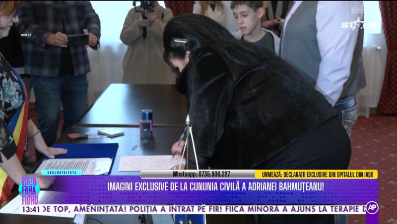 Ce a spus Adriana Bahmuțeanu despre lipsa băieților de la cununia cu George Restivan: „se feresc”