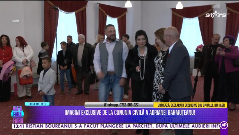 Ce a spus Adriana Bahmuțeanu despre lipsa băieților de la cununia cu George Restivan: „se feresc”