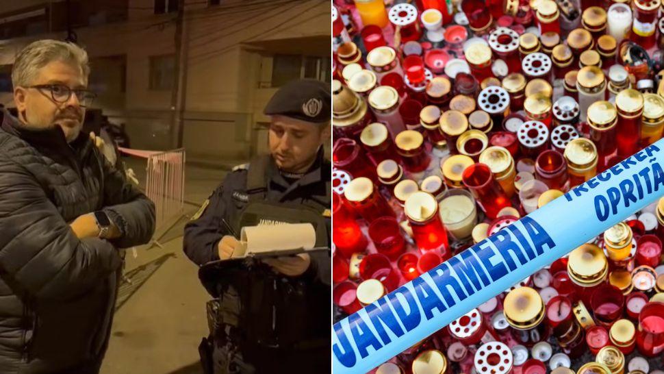 colaj marian rădună amendat de jandarmeria română și lumânări în față la colectiv