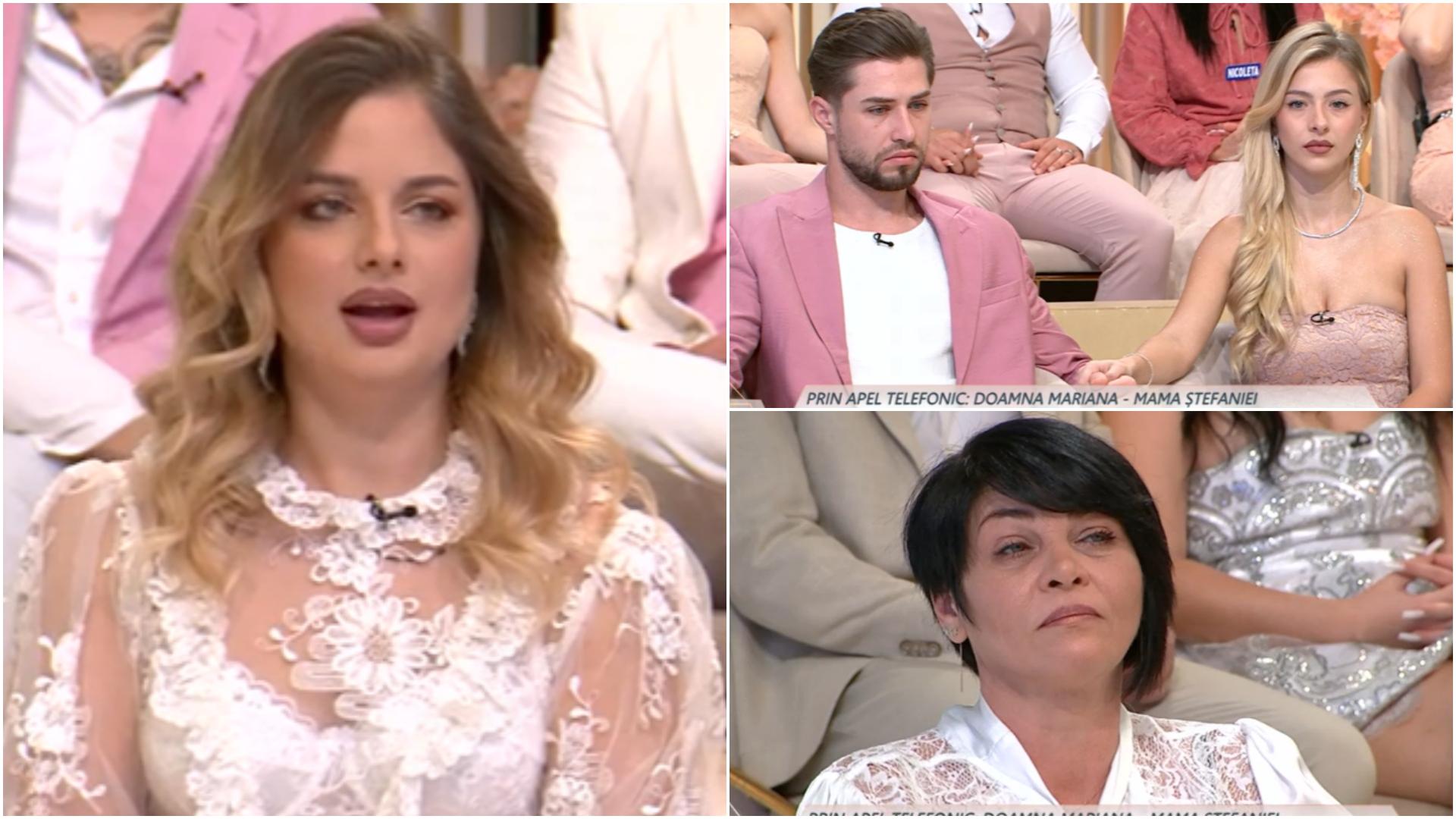 Mireasa, sezon 12. Mama Ștefaniei a reușit să intre în direct: „Sunt foarte supărătă”. Ce sfat categoric i-a dat